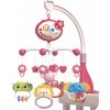 Majlo Toys Kolotoč nad postieľku s projektorom a diaľkovým ovládaním Music Mobile - ružový