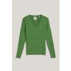 Gant sveter STRETCH COTTON CABLE V-NECK zelená