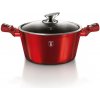Kastról 6,1 L s mramorovým povrchom 28cm Berlingerhaus Metallic Line Burgundy BH-1258N