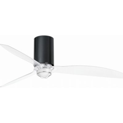 FARO 32040-10 | Minitube-Fan Faro svietidlo s ventilátorom stropné 1x LED 709lm 3000K lesklá čierna, opál