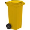 PK Group Plastová popolnica 120 l žltá