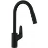 Drezová batéria Hansgrohe Focus M41 s vyťahovacou spŕškou, 2 prúdy matná čierna 31815670