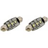 COMPASS Žiarovka 3 LED SMD 12 V suf.11X38 SV8.5 NEW-CAN-BUS biela 2ks 8591686338270