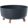 Prosperplast Kvetináč GRACIA LOW ECO WOOD 38 cm antracitový