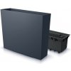 Kvetináč plast sivý Prosperplast 77 cm x 23,5 x 68,6 cm