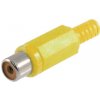 SOLEX M02Y Zásuvka RCA plast žltá