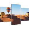 Obraz - teplovzdušné balóny v púšti (Obraz 90x60cm)