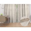 Biante Zamatový záves Isabela IBL-001 Gold Design krémový - šírka 270 cm 270x200 cm