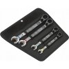 Wera 020090 Očkoploché račňové kľúče 10 ÷ 19 mm 6001 Joker 4 Set 1, vyhnuté (Sada 4 dielov)