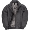 B & C pánska bunda bomber JM961 Dark Grey Solid