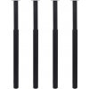 Teleskopické nohy ke stolu 4 ks černé 710 mm–1 100 mm Černý 3051488