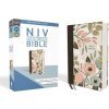NIV, Thinline Bible, Cloth over Board, Floral, Red Letter, Comfort Print