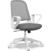 SENSE7 Sopty bielo-šedá / Nastaviteľné kancelárske kreslo / nosnosť 120 kg (5902659845269)
