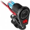 PEIYING 12V zásuvka na motorku 2xUSB 3100 mA