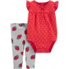 Carter’s Set 2-dielny body bez rukávov legíny Strawberry dievča