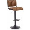 Barová stolička SUSI – ekokoža, hnedá