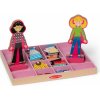 Melissa & Doug Abby & Emma drevené magnetické obliekanie pre bábiky