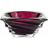 CRYSTALITE BOHEMIA KRIŠTÁĽOVÁ MISKA BOHEMIA CASABLANCA BURGUNDY 280MM