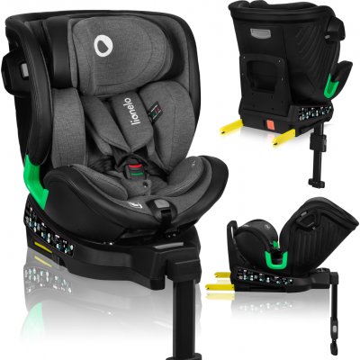 Lionelo HARMONY I-SIZE 2024 GREY GRAPHITE LEATHER