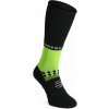 Bežecké ponožky Compressport Full Socks Winter Run - black/safe yellow