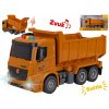 Mikro trading Auto stavební sklápěčka - 26 cm - na setrvačník - se světlem a zvukem
