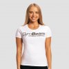 GymBeam Dámske tričko Fitness White XL