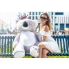 Veľká Plyšová Koala TimiToy 130cm bielo sivá