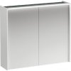 Laufen Lani - Zrkadlová skrinka s LED osvetlením, 71x82x21 cm, 2 dvierka, matná biela H4037621122601