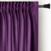 Záves AmeliaHome Velvet s multifunkčnou páskou slivkový, veľkosť 140x245