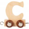 small foot Dřevěný vláček vláčkodráhy abeceda písmeno C