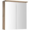 Aqualine KAWA STRIP Galérka s LED osvetlením 60x70x22cm, dub emporio WGL36S