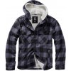 BRANDIT bunda Lumberjacket hooded Čierno-šedá Veľkosť: M
