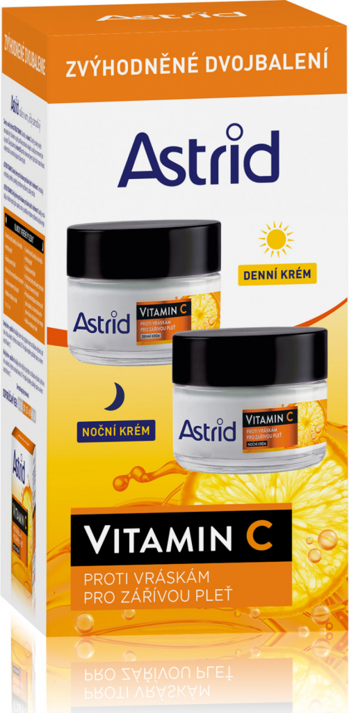 Astrid Vitamin C denní pleťový krém Vitamin C Day Cream 50 ml + noční pleťový krém Vitamin C Night Cream 50 ml darčeková sada