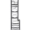 Regál Vevor 33 x 126,5 x 39,5 cm čierny