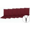 Doppler ELEGANT 2428 nízka - set 6 ks - podušky na stoličky a kreslá