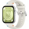 PROTEMIO 110998 WAVY Silikónový remienok pre Huawei Watch Fit 4 / Fit 4 Pro IVORY WHITE