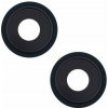 Apple iPhone 13, 13 Mini - Sklíčko Zadnej Kamery s Rámom (Midnight) - 2ks, Midnight