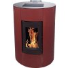 Peletové kachle Interstoves Aurelia 12 bordeaux 11,4 kW