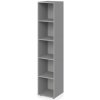 Lenza Skriňa otvorená vysoká 4 police Wels, 39,9x196,5x40,4cm, sivá