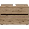 Skrinka pod umývadlo v dekore duba v prírodnej farbe 80x55 cm Wisla – Støraa