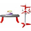 LEAN Toys 6862 Detská žehlička na batérie + žehliaca doska + stojan s vešiakmi