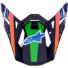 ALPINESTARS šilt pre prilby SUPERTECH S-M10 limitovaná edícia RECORDS, ALPINESTARS (šedá/multikolor) 2026