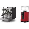 Rocket Espresso Mozzafiato FAST R, black + Eureka Mignon Silenzio, BL ferrari red
