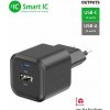 SWISSTEN SIEŤOVÝ ADAPTÉR 12W 1x USB-C + 1x USB-A ČIERNY