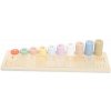 eliNeli Dřevěné nasazovací montessori počítadlo (EN1365)