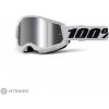 100% STRATA 2 okuliare, White/Mirror Silver Lens