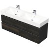 Skrinka do kúpeľne s umývadlom Intedoor STORM 3D hnedá 150 x 66 x 46,5 cm STORM 3D 150D 4Z LR29