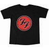 Tričko metal ROCK OFF Foo Fighters Logo Čierna