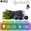 Stela spojovateľná led svetelná reťaz cluster vonkajšia flash - 100led - 10m multicolour