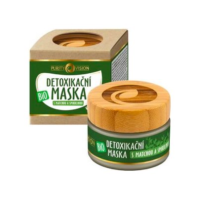 PURITY VISION BIO detoxikačná maska s matchou a spirulínou 40 ml